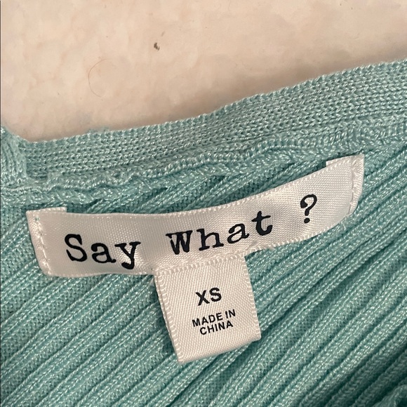 ✨ 3 for $20 Bundle Deal ✨ Say What? Ribbed Ruffle Tank Top in Teal - Picture 2 of 4